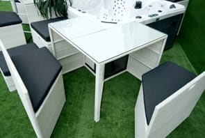 Zestaw - Luxus Ratan Spa-Lounge Set